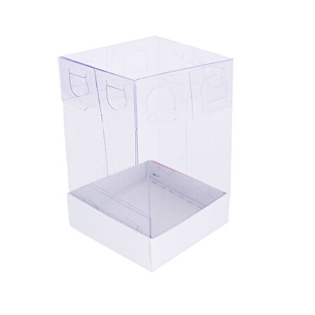 Asetat Kutu Altı Karton 5X5X8 CM (50 Adet)  Beyaz