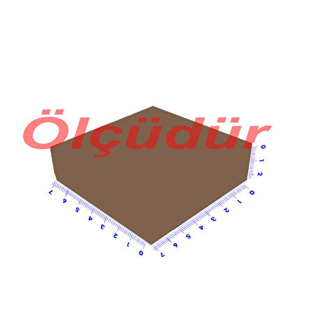 Asetat Kutu Altı Karton 7X7X2.2 CM (50 Adet)  Mavi