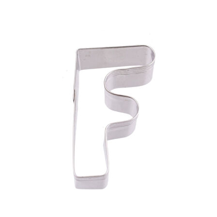 Kek Kurabiye Ve Pasta Kalıbı Metal F Harfİ Büyük Boy Alfabe 8.5 CM