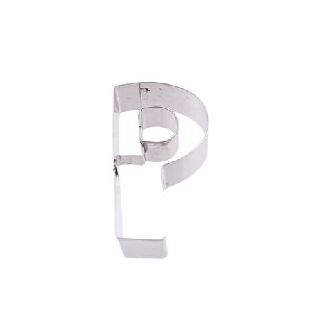 Kek Kurabiye Ve Pasta Kalıbı Metal P Harfİ Büyük Boy Alfabe 8.5 CM