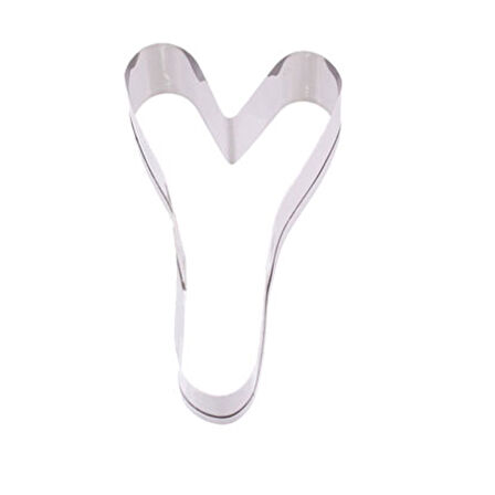 Kek Kurabiye Ve Pasta Kalıbı Metal Y Harfİ Büyük Boy Alfabe 8.5 CM