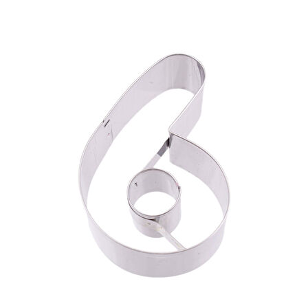 Kek Kurabiye Ve Pasta Kalıbı Metal 6 Sayı Büyük Boy Rakam 8.5 CM