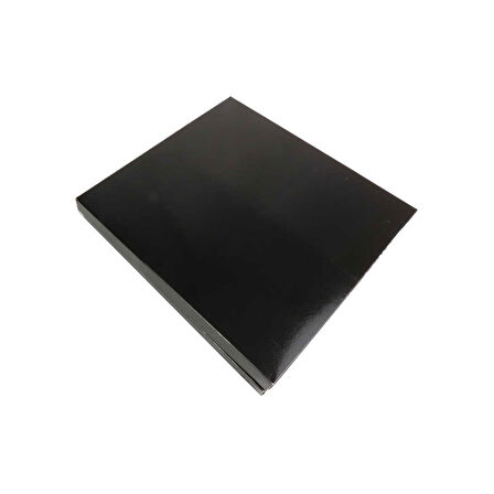 Karton Çikolata Kutusu 16&apos;lı Separatörlü 23.5 X 22.5 CM   Siyah