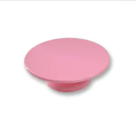 Plastik Döner Pasta Sıvama Standı 32 Cm   Pembe