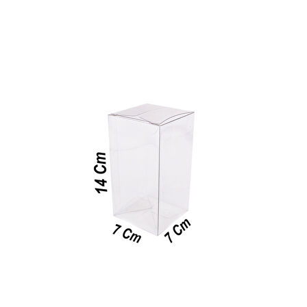 Asetat Kutu 7X7X14 CM (25 Adet)