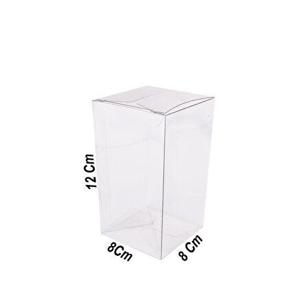 Asetat Kutu 8X8X12 CM (25 Adet)