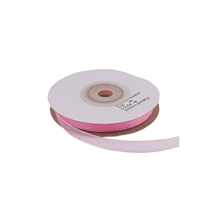 Organze Kurdele 10 MM (22 Metre)  Pembe