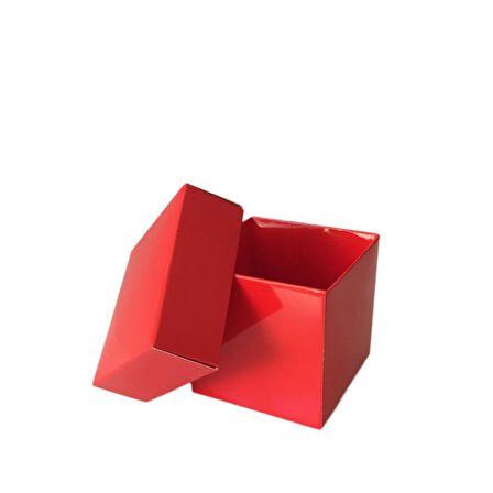 Komple Karton Kutu 5X5X5 CM (50 Adet)  Kırmızı