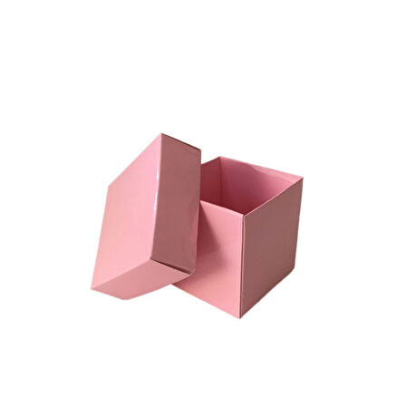 Komple Karton Kutu 5X5X5 CM (50 Adet)  Pembe