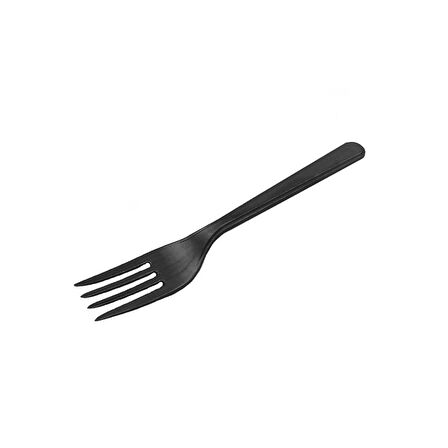 Plastik Çatal (25 Adet)  Siyah
