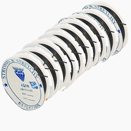 Esnek Misina İp Lastik 8 MM (50 Metre)  Siyah