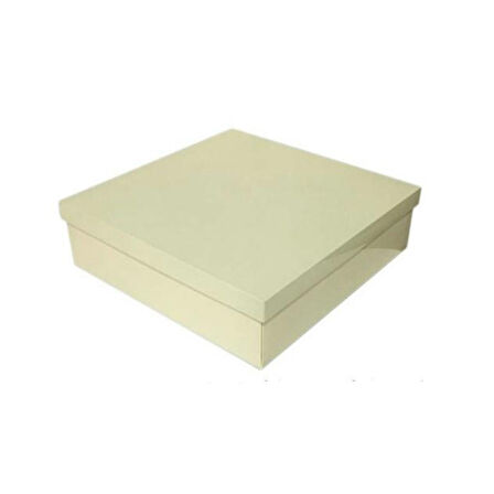 Komple Karton Kutu 35X35X10 CM (10 Adet)  Krem