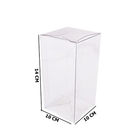 Komple Asetat Kutu Otomatik Model 10X10X14 CM (25 Adet)