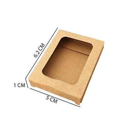 Kutu Karton Tekli Sabun Kutusu 5X6.2 CM (50 Adet)  Kraft