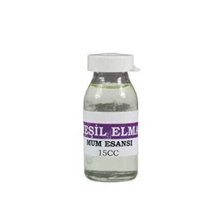 Mum Esansı  (Mum Koku Aromaları ) 15 Cc  Yeşil Elma