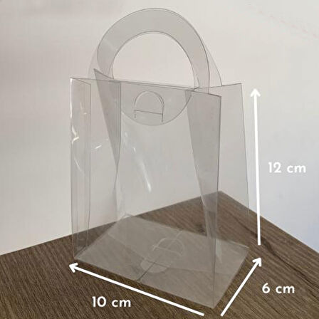 Asetat Çanta 21x21x9 CM (10 Adet)