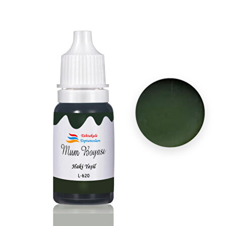 Mum Boyası Sıvı Pigment Boya 20 ML  Haki Yeşil - L620