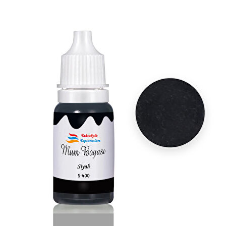 Mum Boyası Sıvı Pigment Boya 20 ML  Siyah - S400