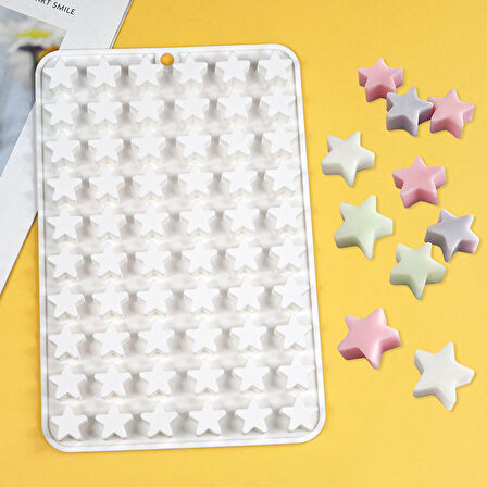 Silikon Kek Kalıp Sugarcraft Minik Yıldız Figürleri Kalıbı Şeker Hamuru Jelibon Kalıbı