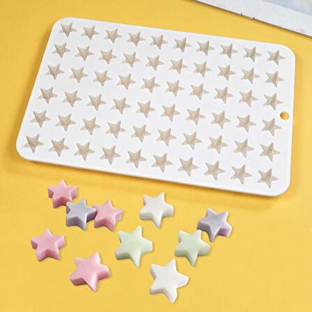 Silikon Kek Kalıp Sugarcraft Minik Yıldız Figürleri Kalıbı Şeker Hamuru Jelibon Kalıbı