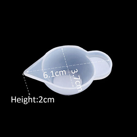 Epoksi Reçine Silikon Beaker Döküm Karıştırma Kabı Uçlu 10 ML