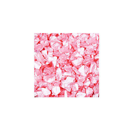 Dekoratif Gerçek Cam Kırığı (4-8 MM Arlığında  50 GR) Pembe