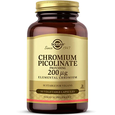 Solgar Chromium Picolinate 200 Mcg 90 Kapsül