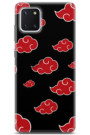 Samsung Galaxy Note 10 Lite uyumlu Manga 3 TPU Silikon Naruto Akatsuki Manga