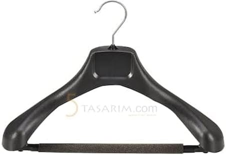 Askıcı Plastik Lüx Ceket Askısı, (10'lu Paket) Kaba Askı, Elbise Askısı, Takım Elbise Askısı aa-swusyh10