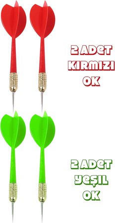 Çift Taraflı Dart Tahtası Seti Çelik Oklu Dart Hedef Tahtası Oyunu Takımı Dart Seti (12 İnç - 30 cm)