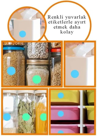 25 mm Renkli Hazır Yuvarlak Etiket 100 lü 1 Paket Mix Color Ofis Etiketleri Kendinden Yapışkanlı Nokta Etiket