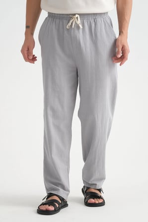 Comforted Erkek Keten Görünüm Rahat Pantolon Bol Paça Yeni Sezon