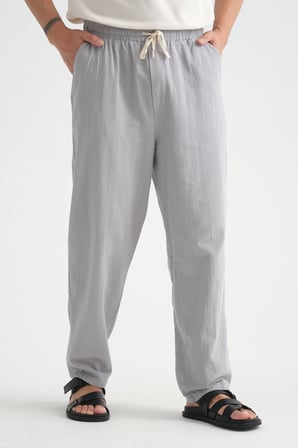 Comforted Erkek Keten Görünüm Rahat Pantolon Bol Paça Yeni Sezon