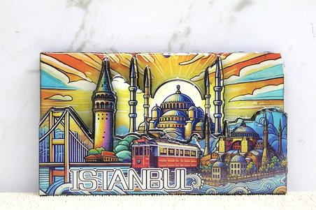 Evimdeyokyok İstanbul Temalı Magnet 10x5.5 Cm