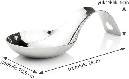 ® Paslanmaz Çelik Dikey Kepçe Altlığı - Tezgah Üstü Modern Kaşıklık, Hijyenik Mutfak Düzenleyici ve Servis Gereci Tutucu Stand