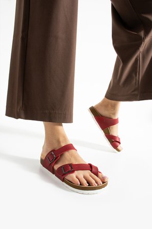 Alane Ortopedik Esnek Comfort Rahat Eva Taban Parmak Arası Günlük Çift Bantlı Kadın Sandalet Terlik