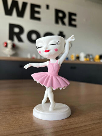 Ballerina Cappuccino Brainrot Figür Tiktok Ai Karakter Tung Tung Sahur Sevgilisi Meme Figür 10 cm