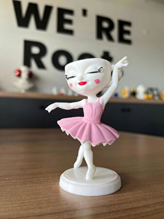 Ballerina Cappuccino Brainrot Figür Tiktok Ai Karakter Tung Tung Sahur Sevgilisi Meme Figür 10 cm