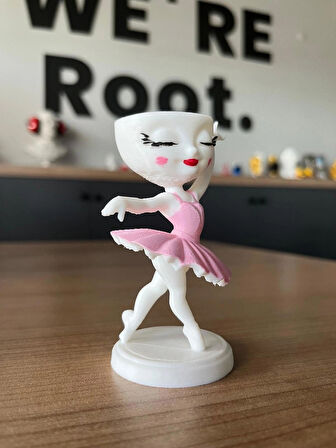 Ballerina Cappuccino Brainrot Figür Tiktok Ai Karakter Tung Tung Sahur Sevgilisi Meme Figür 10 cm