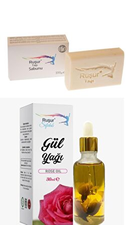 1 ADET RUŞUR TAŞI SABUNU VE 1 ADET GÜL YAĞI 30ML