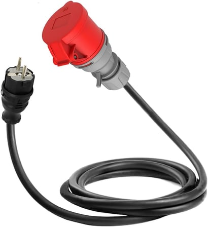 Hgsşarj 20 Metre - 5X32A 380V ile Çalışan Cihazınızı, 220V Ev Tipi Prize Bağlar. Elektrikli Araç Şarj İstasyonu Dönüştürücü Adaptör