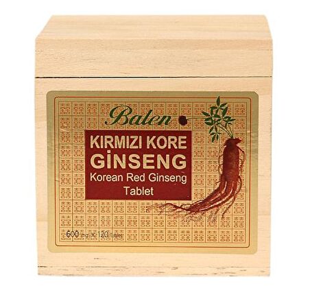 Balen Kırmızı Kore Ginsengi Ekstraktı 600 mg x 120 Tablet