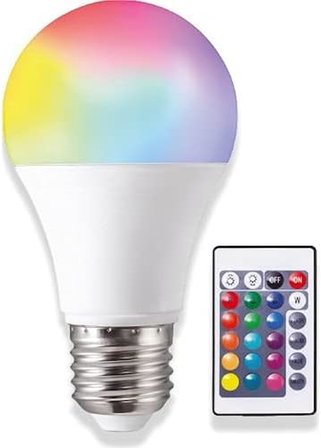 RGB Renk Değiştiren Kumandalı Led Ampul 10W