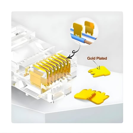 MN116F Cat6 Jack/20 Adet-EZ YENİ NESİL rj45 konnektör-8P/8C AÇIK UÇLU SOKET/rj45 jack (20)