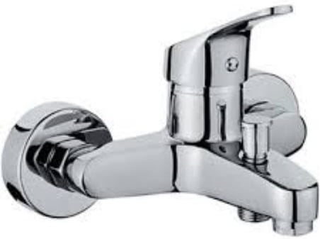 Banyo Duş Seti, Pirinç Batarya ve Yağmurlama Robot Başlık, 2'li Set, 2 Yıl Garantili (krom (titanic set))