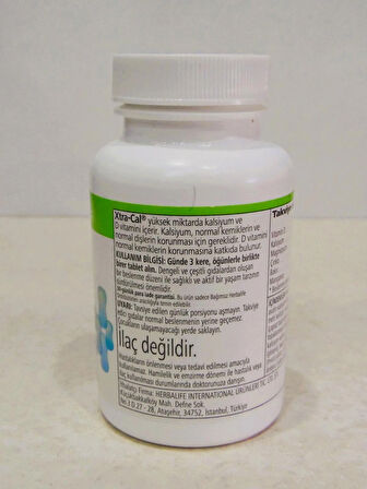 Xtra-Cal – Kalsiyum ve D Vitamini İçeren Takviye