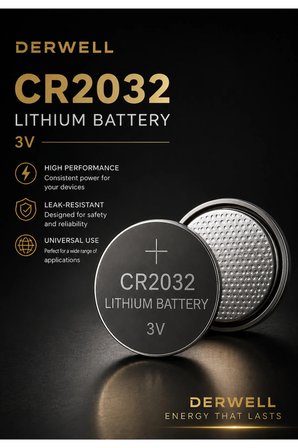 1 Adet CR2032 3V Lityum Düğme Pil Sızdırmaz Yüksek Performanslı Kumanda Saat Anakart Tartı Garaj Kumandası Pili (