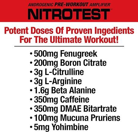 MuscleMeds Nitrotest, Androgenic PreWorkout