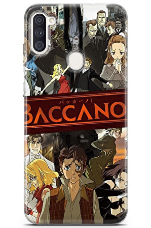 Samsung Galaxy M11 uyumlu Anime 4 Baskılı Kapak Baccano Anime