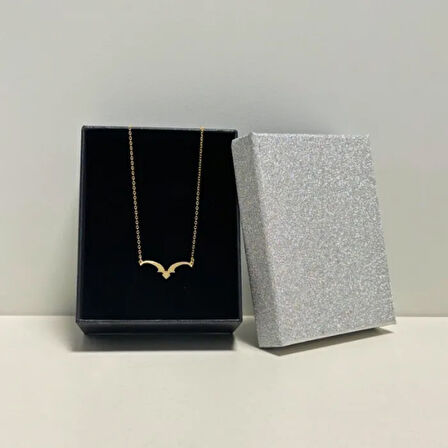 Uretti - BURCU 7427 Oğlak Burcu Gümüş Kolye - Gold